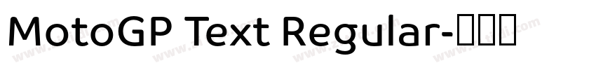 MotoGP Text Regular字体转换